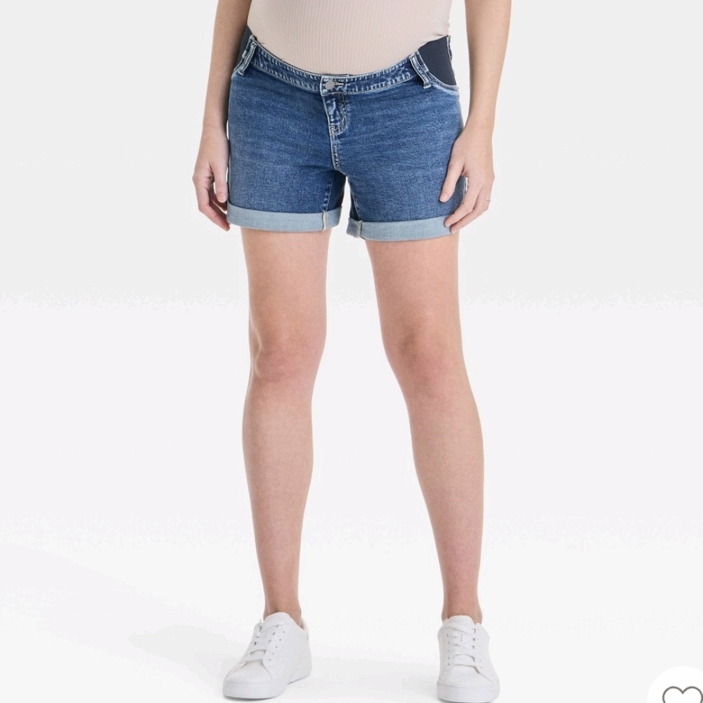 Isabel Maternity by Ingrid & Isabel Blue Jean Shorts